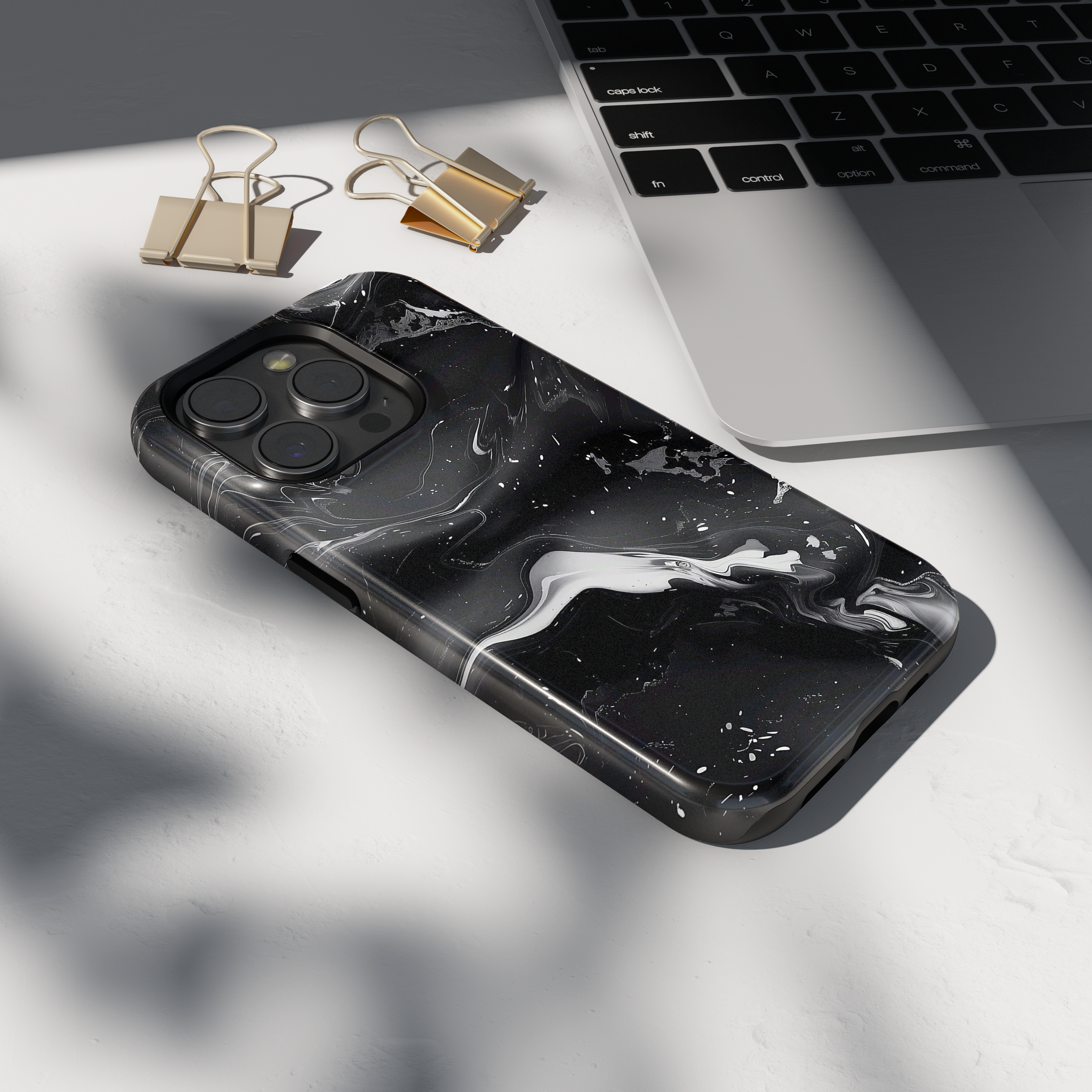 Case iPhone - SCHWARZ MARMOR