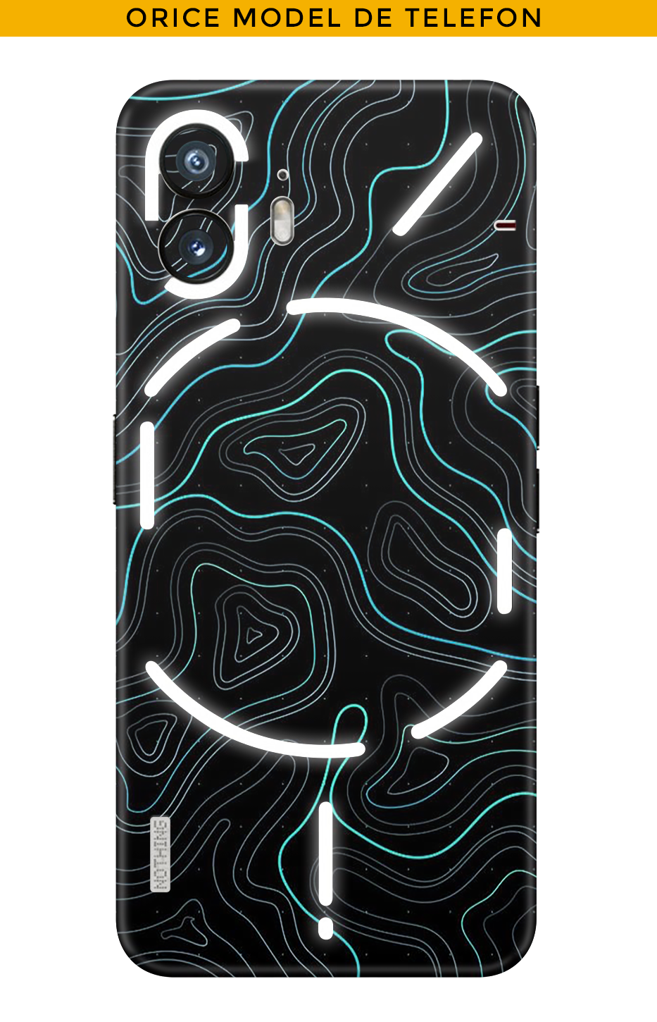 Skin JEDES HANDY - Blauer Damast