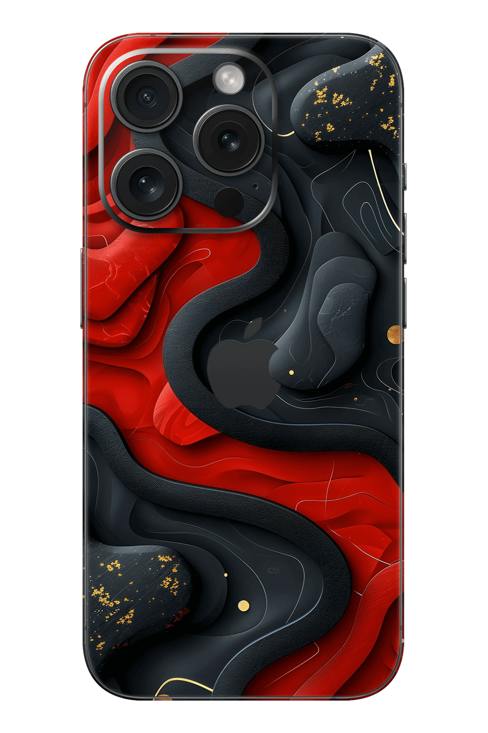 Skin iPhone - Rot Schwarz