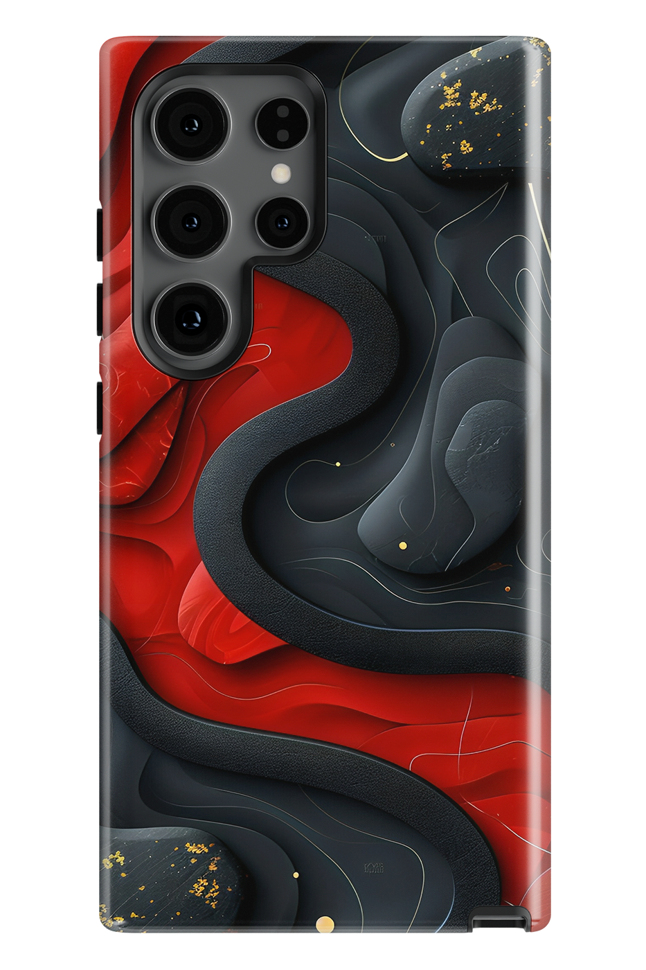 Case Samsung - ROT SCHWARZ