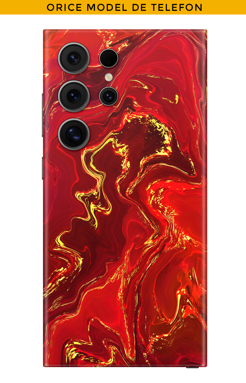 Skin JEDES TELEFON - Rot Gold