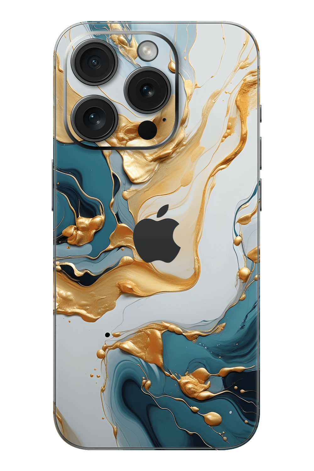 Skin iPhone - Türkis Gold