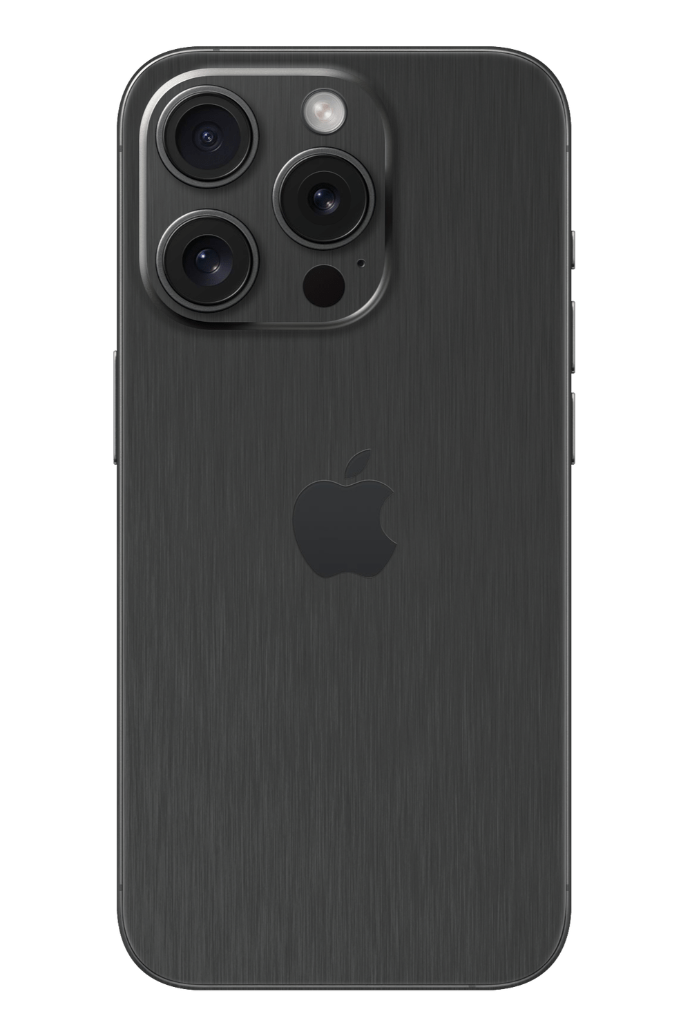 Skin Black Titanium pe iPhone: textură de titan negru, aspect metalic periat