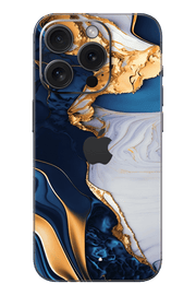 Skin iPhone - Blau Gold