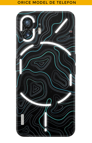 Skin JEDES HANDY - Blauer Damast