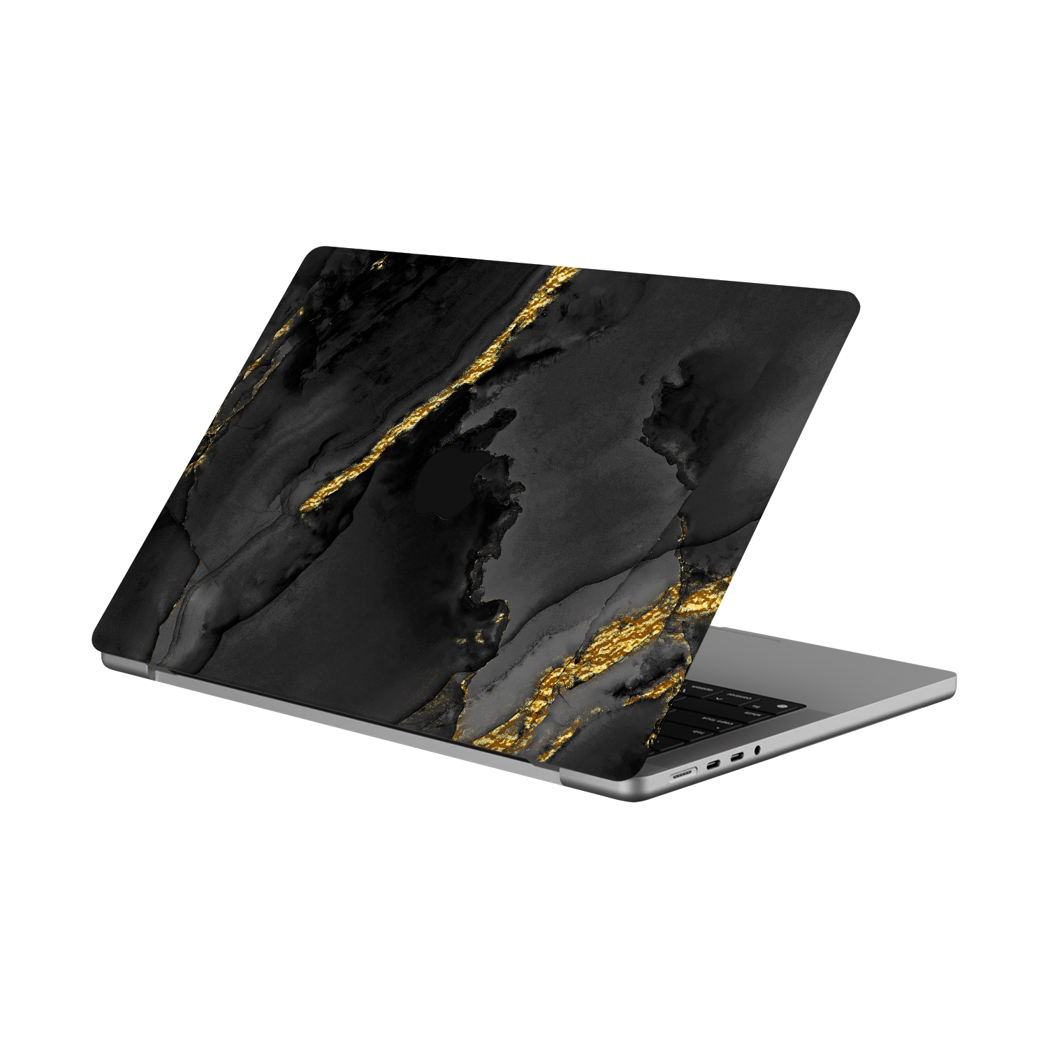 Skin MacBook - Dark cu aur 22k