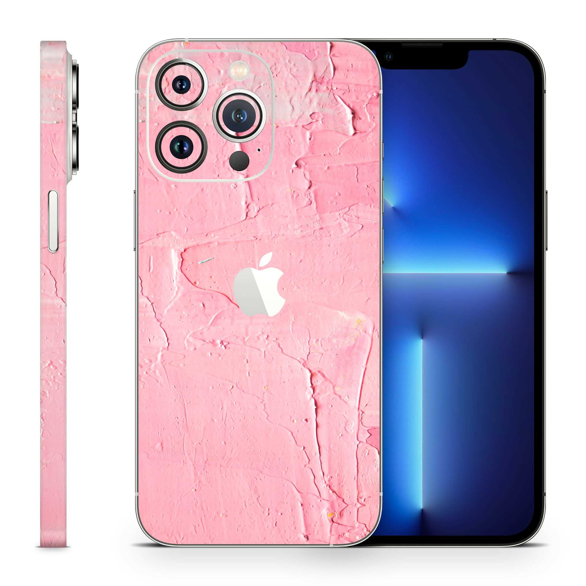 Iphone Skin Damascus - Skin IPhone - Oil Paint Pink (finisaj Mat)