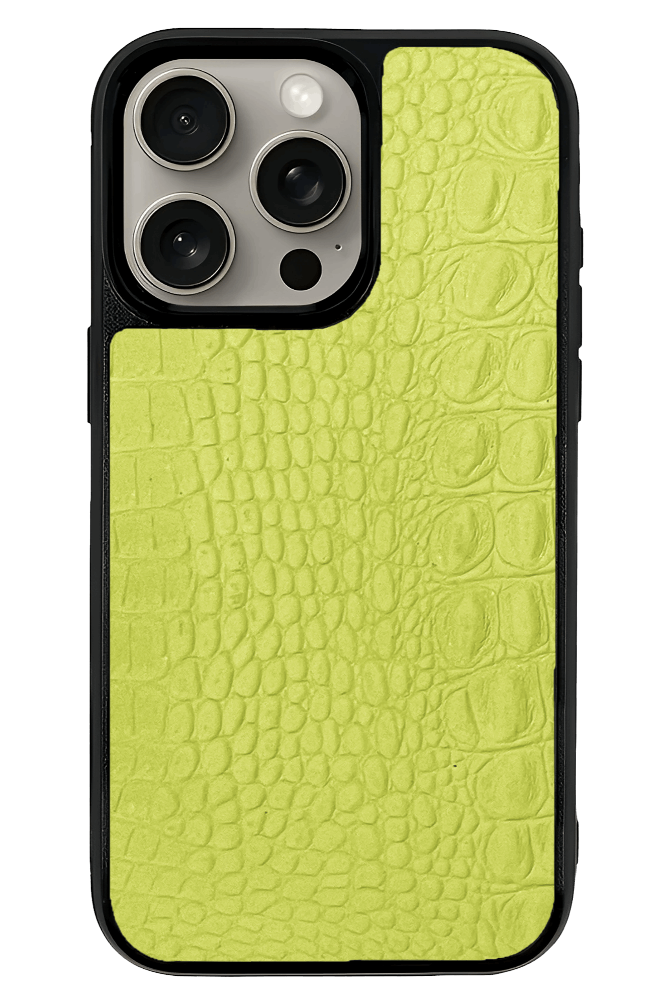 Husa iPhone - PIELE TEXTURA CROCODIL neon