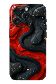 Skin iPhone - Rot Schwarz