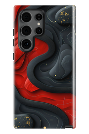 Case Samsung - ROT SCHWARZ