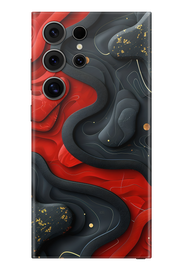Skin Samsung - Rot Schwarz