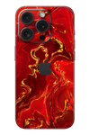 Skin iPhone - Rotgoldener Marmor