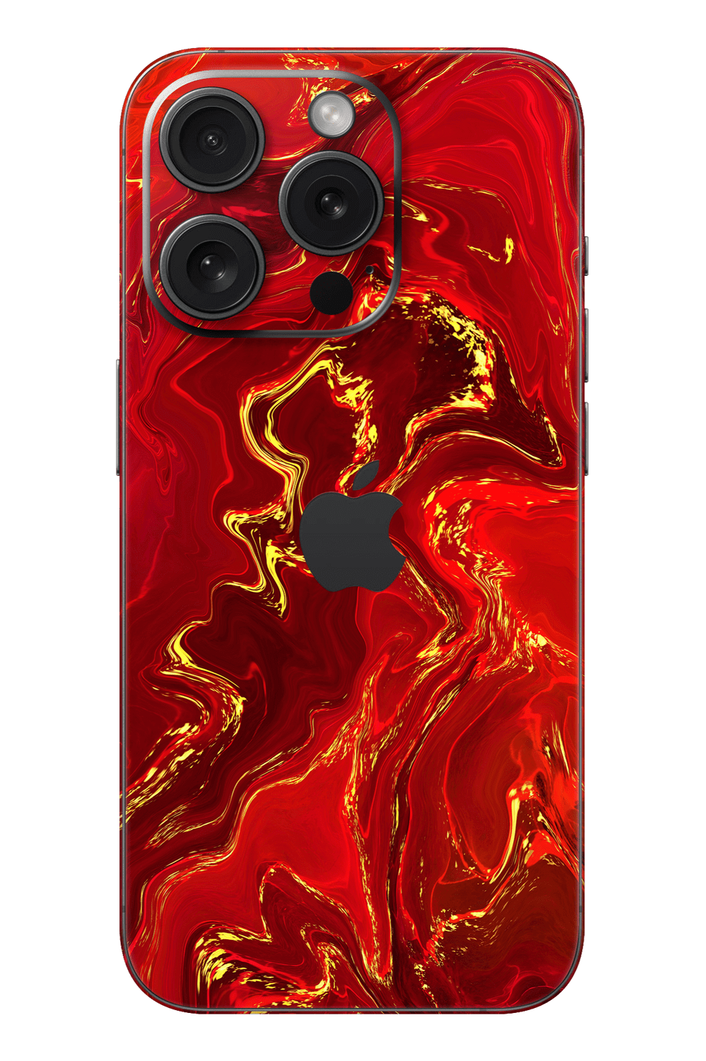 Skin iPhone - Rot Gold Marmor