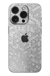 Skin iPhone - Silberne Waben 3D