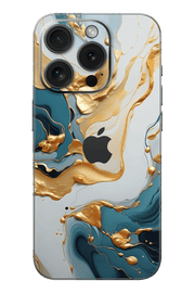 Skin iPhone - Türkis Gold