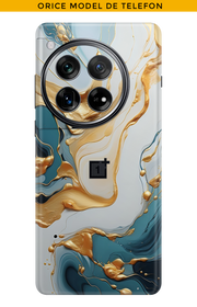 Skin JEDES TELEFON - Türkis Gold